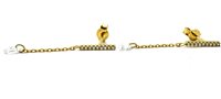 Orecchini Domar Donna Orecchini oro 9k in Oro Zircone OROR-499-280